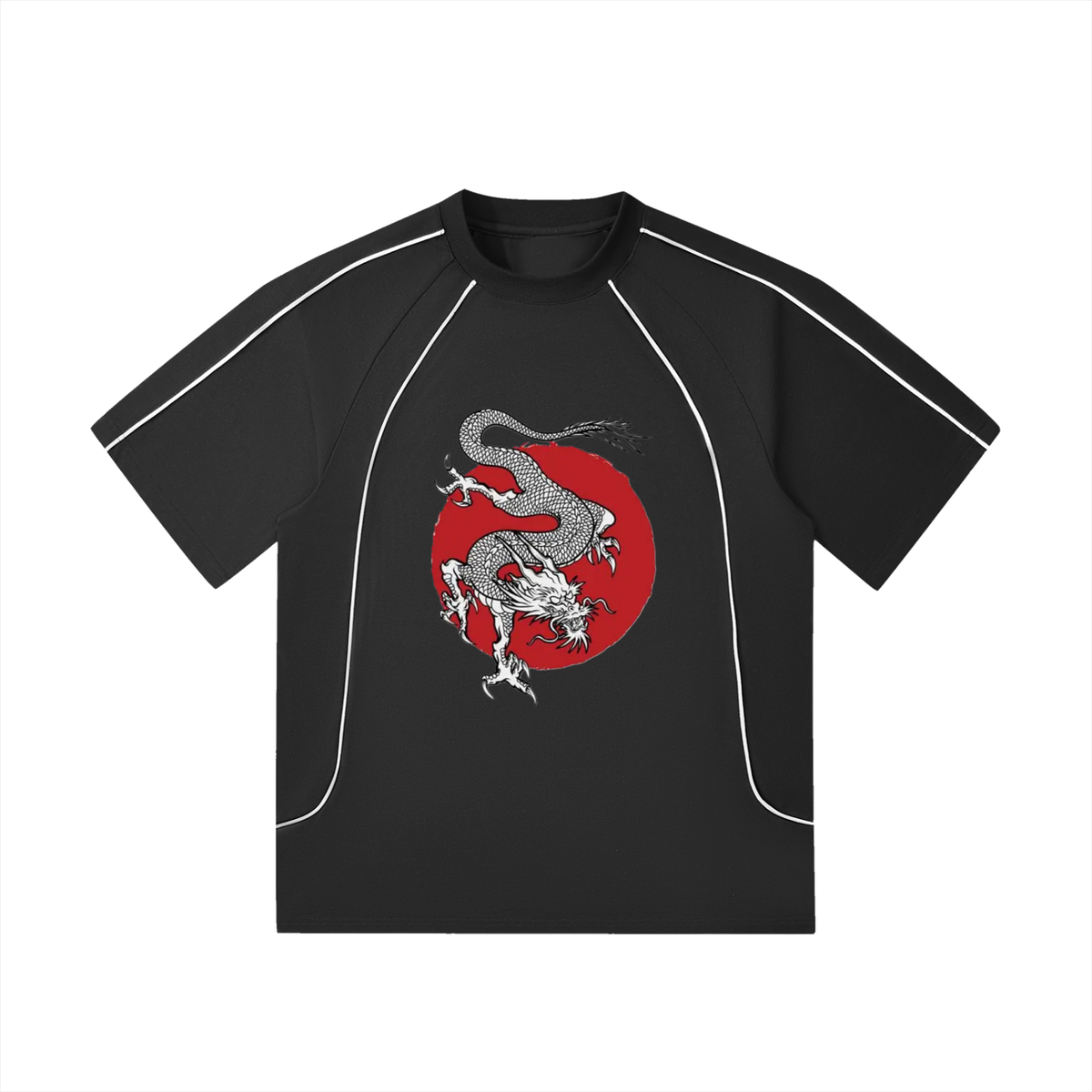 Contrast Stitch Raglan T-Shirt
