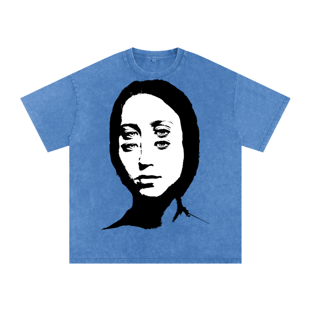 Snow Washed Oversized Cotton T-Shirt