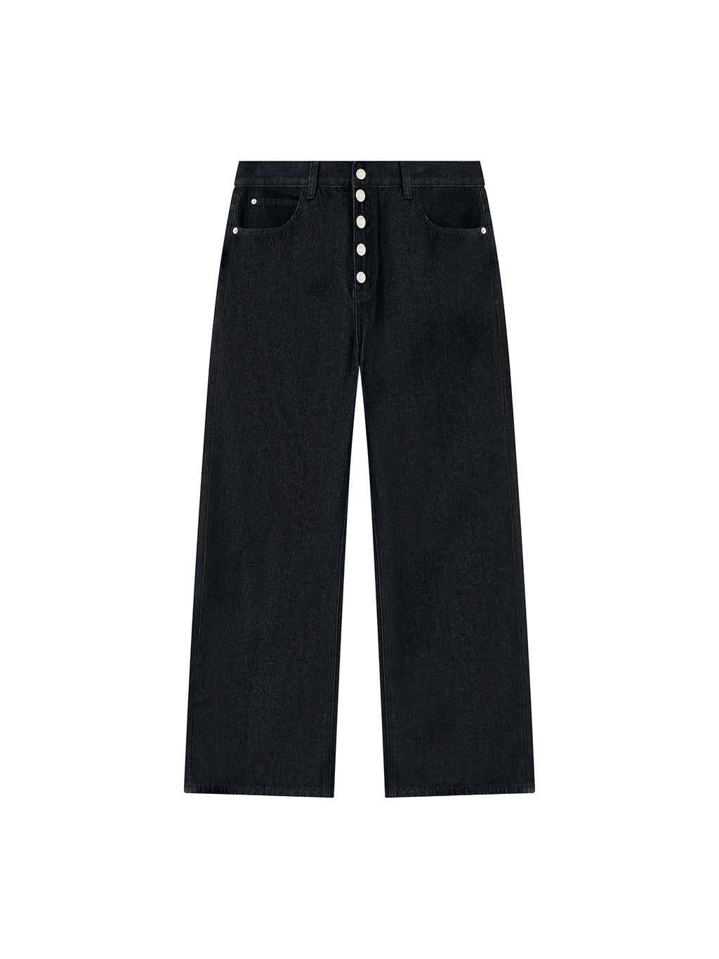 Men's Vintage Wash Wide Leg Denim Jeans